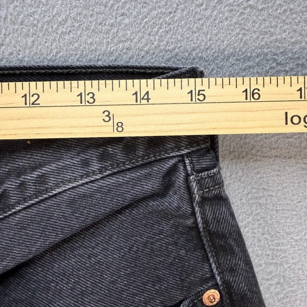 Levi 501 XX Jeans Original Straight 32x32 (FIT 30x30) Black Y2K Retro Grunge